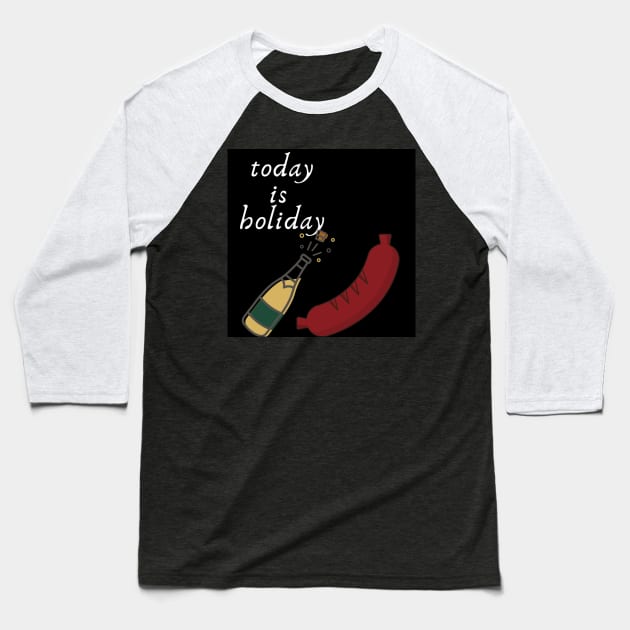 Holiday Baseball T-Shirt by daengdesign66